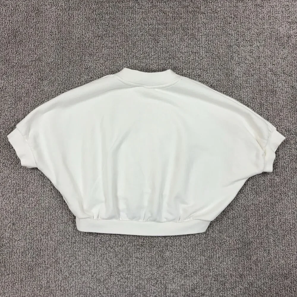 Nike Sportswear Collection Sweatshirt Womens Small White Crop 1972 Athleisure